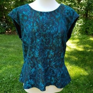 Ann Taylor blue dress top